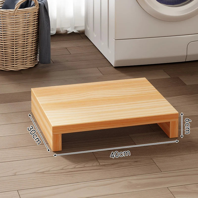 Appliance Riser Platform Solid Wood Low-Profile With Protective Coating