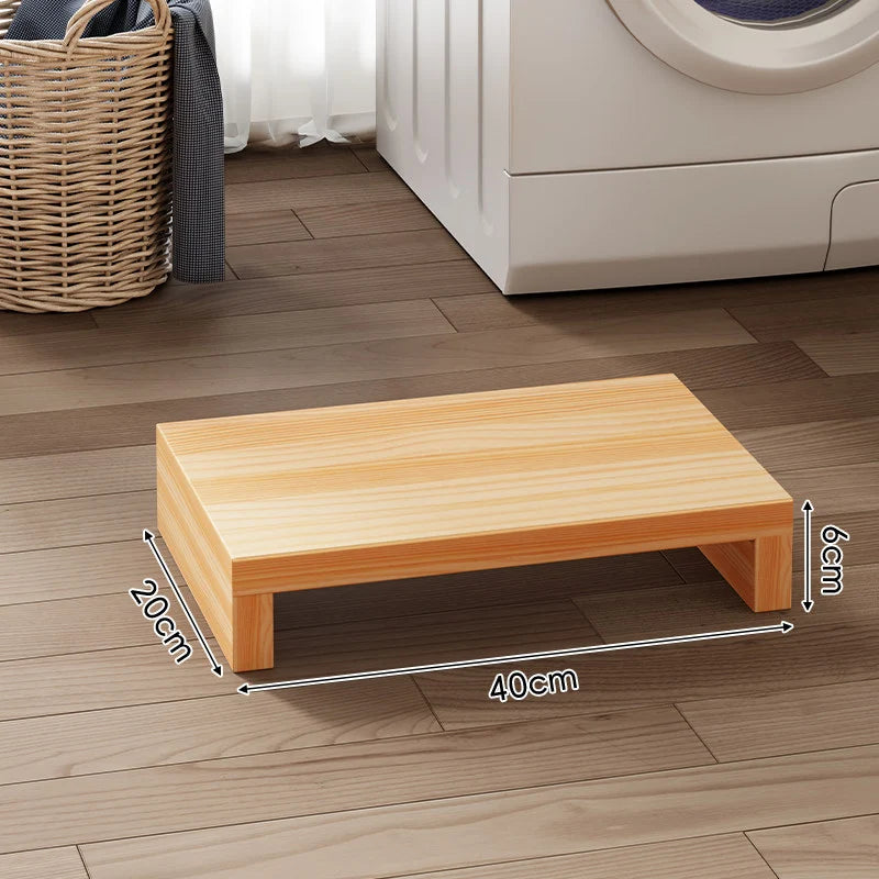 Appliance Riser Platform Solid Wood Low-Profile With Protective Coating