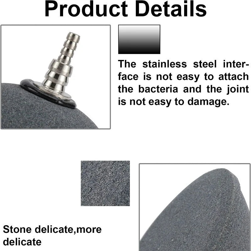 Aquarium Air Stone Silicon Carbide High-Flow Oxygen Diffuser