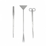Aquarium Aquascaping Tool Set Stainless Steel Ridged Grip