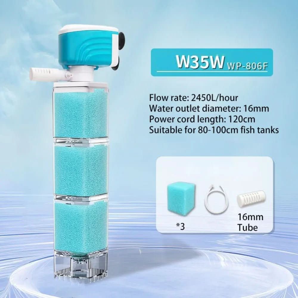 Aquarium Filter 5-in-1 Quiet Operation