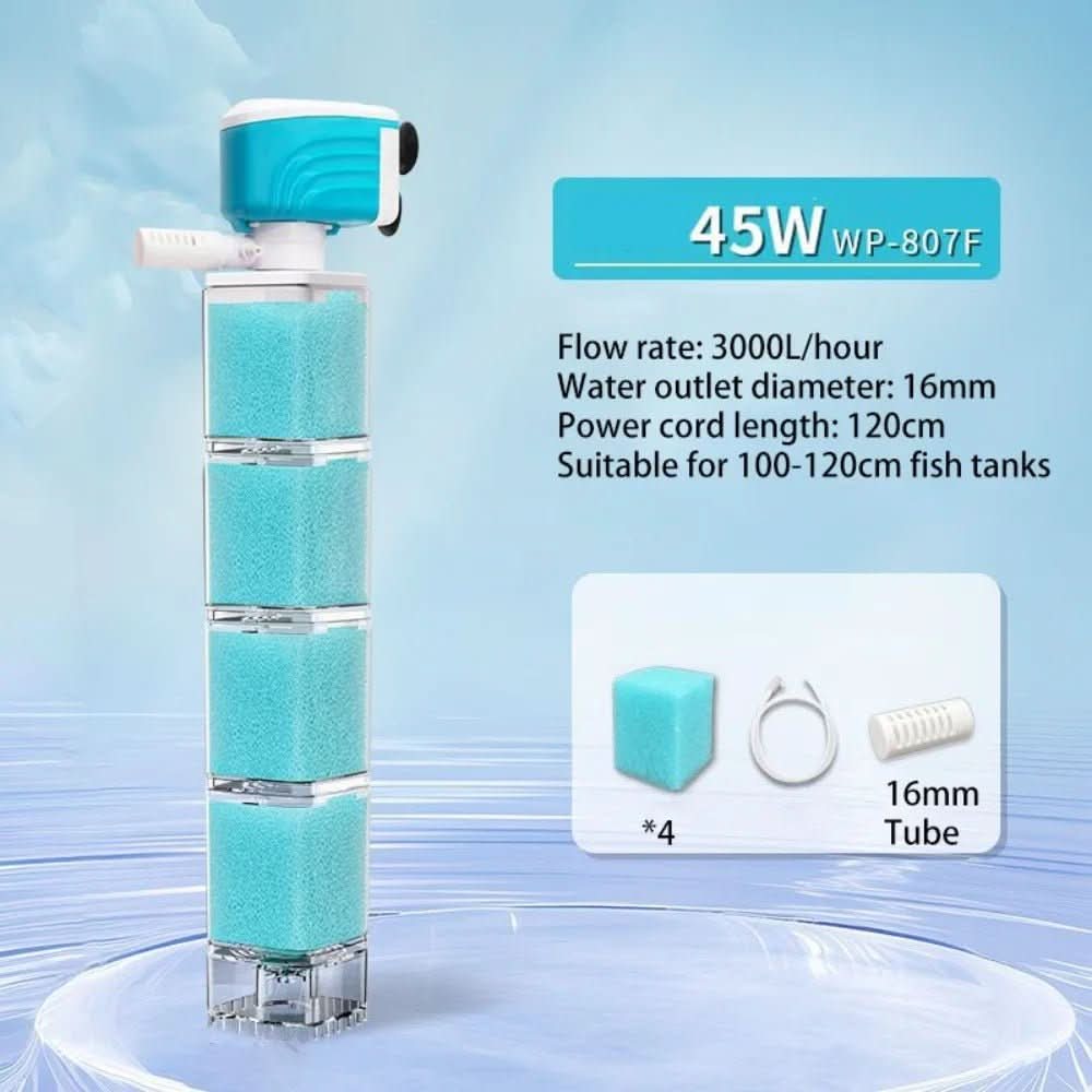 Aquarium Filter 5-in-1 Quiet Operation
