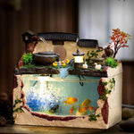 Aquarium Glass Fountain Tropical Fish Design