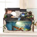 Aquarium Glass Fountain Tropical Fish Design