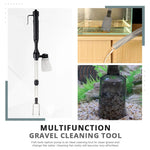 Aquarium Gravel Cleaner Battery-Powered Adjustable Suction Pump