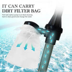 Aquarium Gravel Cleaner Battery-Powered Adjustable Suction Pump