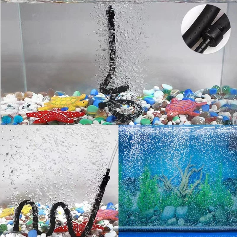 Aquarium Oxygen Diffuser Tube Ultra-Thin Rubber 20-120cm