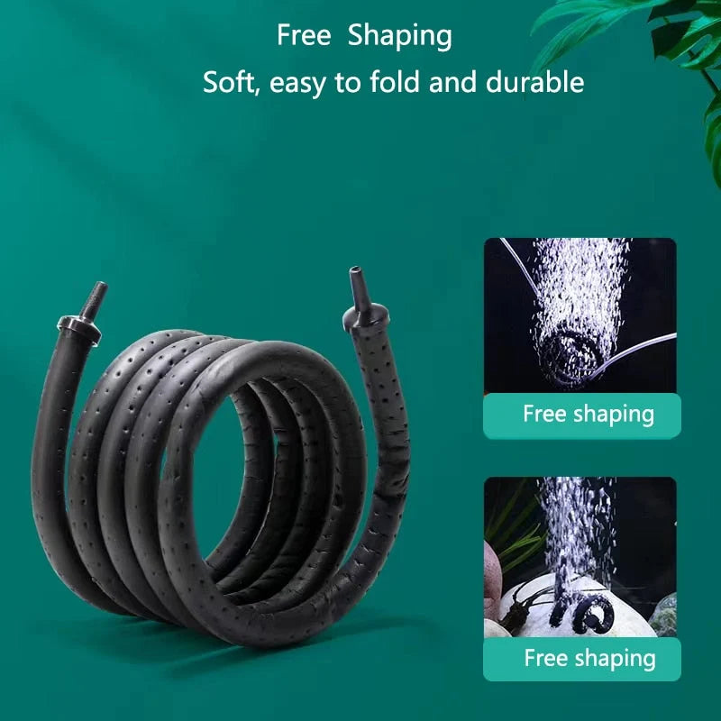 Aquarium Oxygen Diffuser Tube Ultra-Thin Rubber 20-120cm