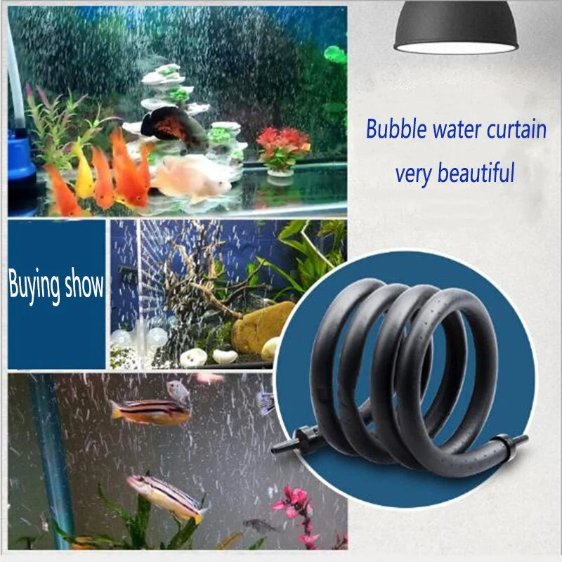 Aquarium Oxygen Diffuser Tube Ultra-Thin Rubber 20-120cm
