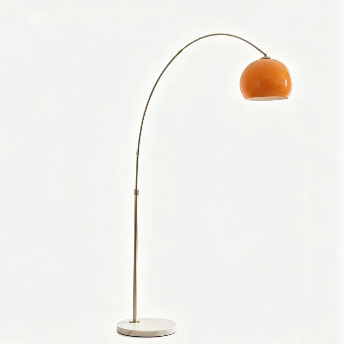 Arc Floor Lamp Curved Design Adjustable Height Warm Ambient Light