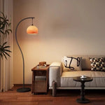 Arc Floor Lamp Space-Saving Design Three-Color Dimming Foot Switch