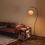 Arc Floor Lamp Space-Saving Design Three-Color Dimming Foot Switch