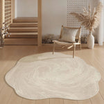 Area Rug Abstract Design Soft Texture Non-Slip Backing