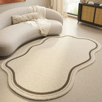 Area Rug Abstract Irregular Shape Non-Slip Backing