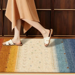 Area Rug Colorful Non-Slip Easy-Care Surface