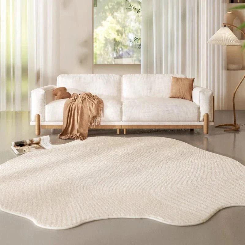 Area Rug Soft Plush Texture Modern Design