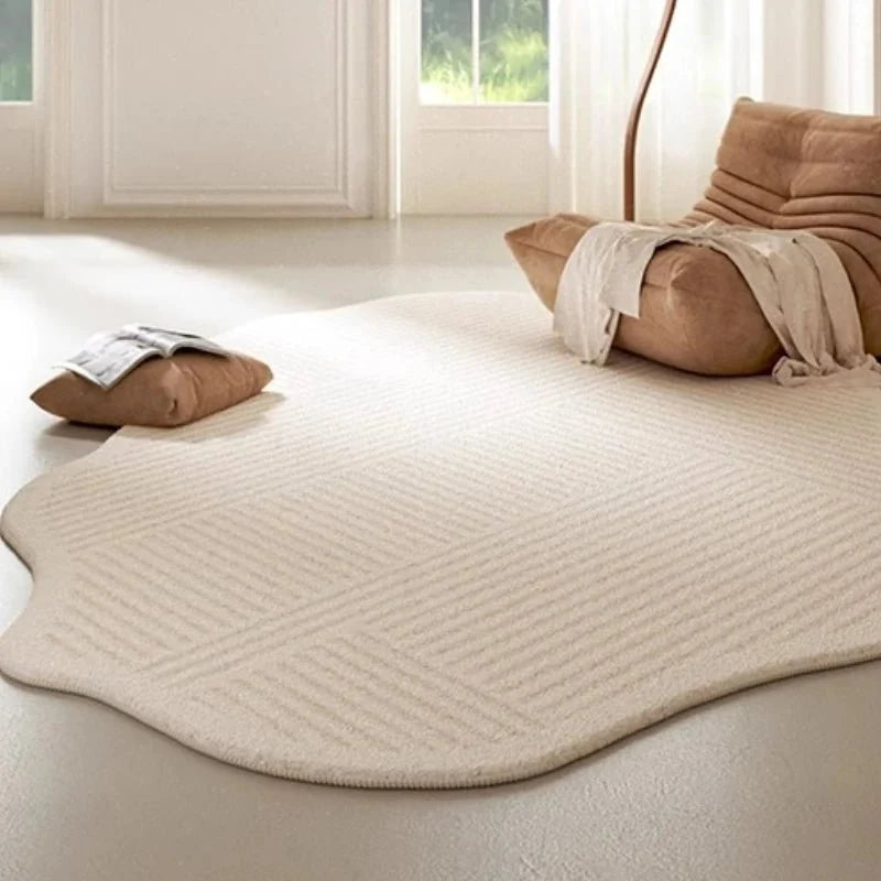 Area Rug Soft Plush Texture Modern Design