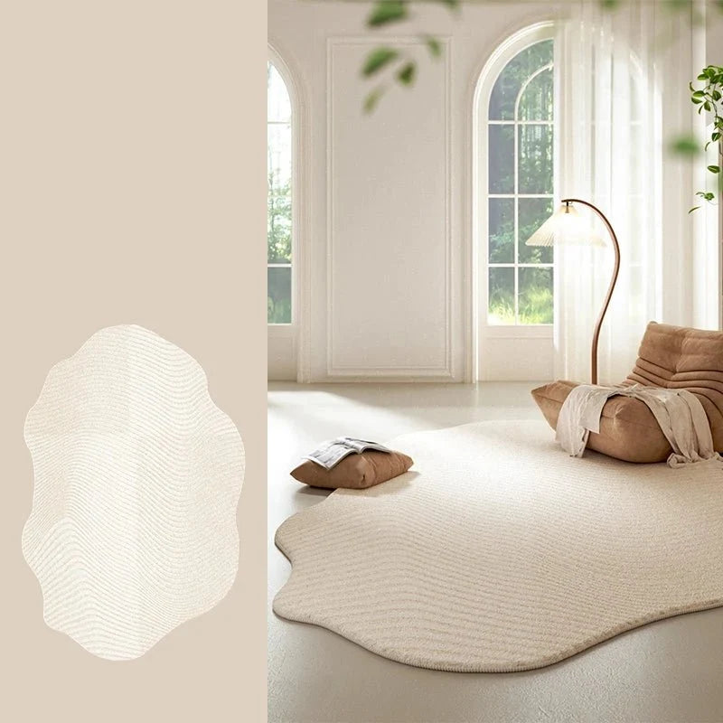 Area Rug Soft Plush Texture Modern Design