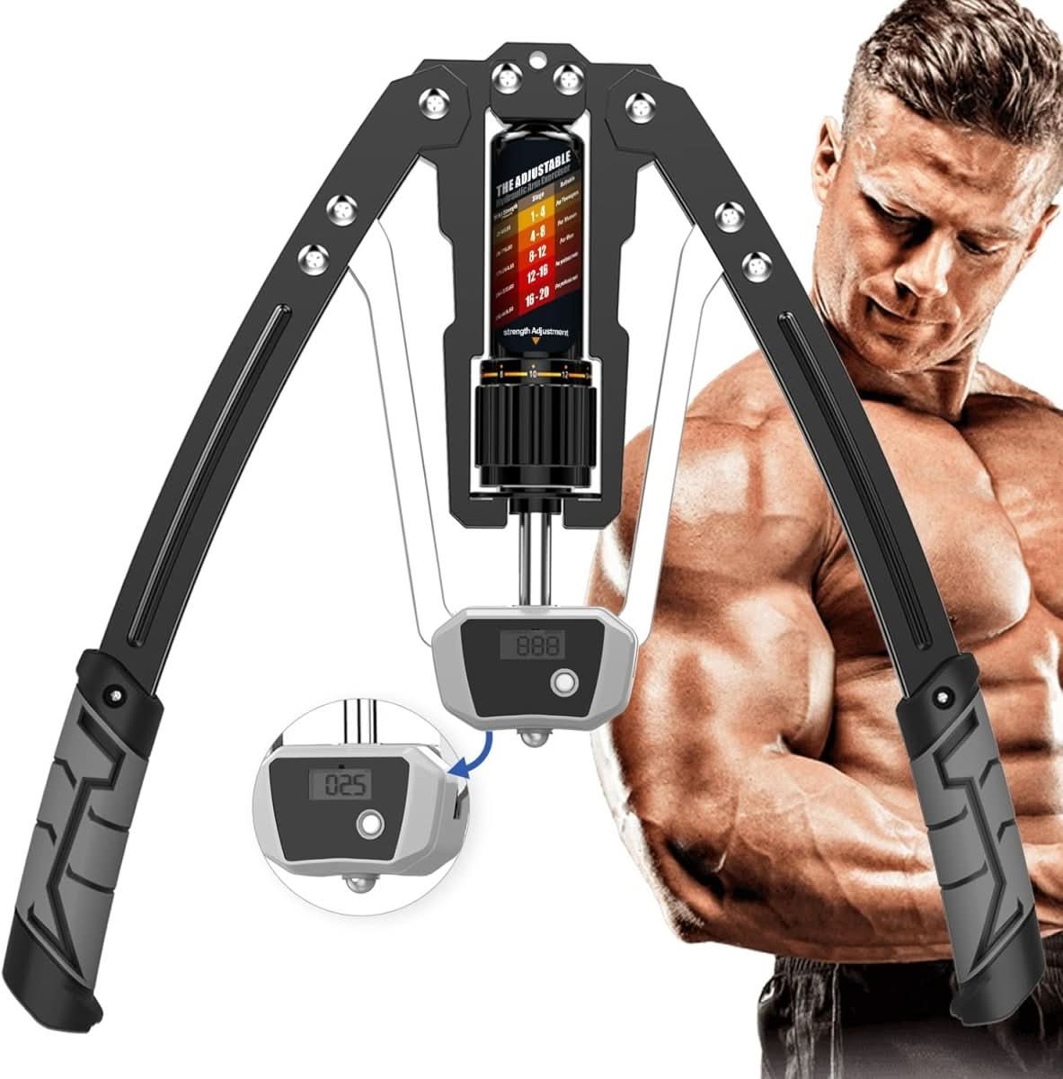 Arm Trainer Adjustable Hydraulic Resistance 22–441 Lb