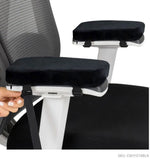 Armrest Pads Contouring Memory Foam Removable Cover Non-Slip Base