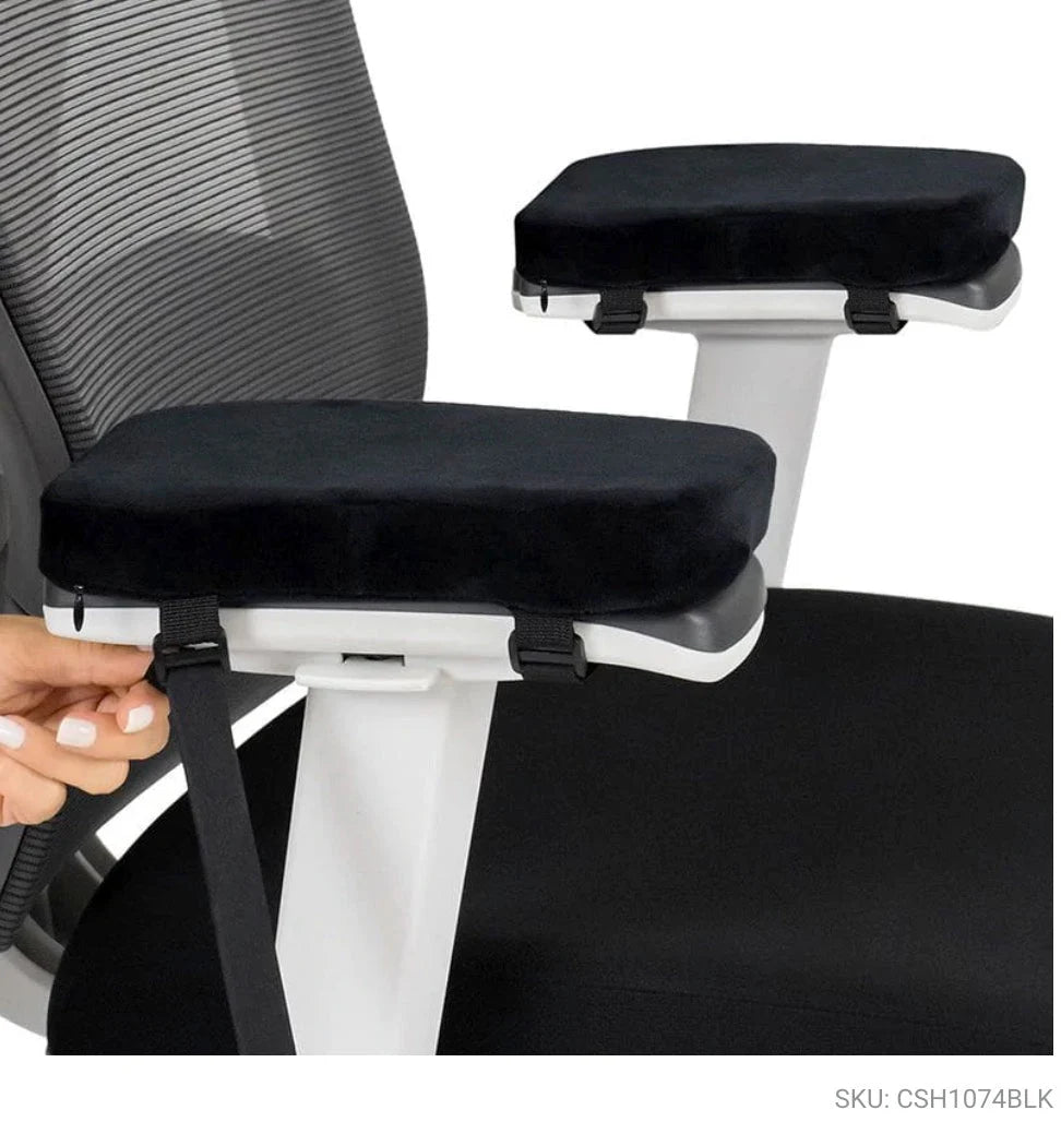 Armrest Pads Contouring Memory Foam Removable Non-Slip Cover