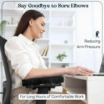 Armrest Pads Memory Foam Velvet Cover & Anti-Slip Straps