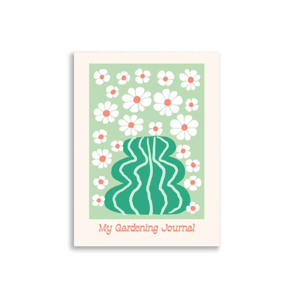 Art Print Gardening Journal Illustration Archival Japanese Paper