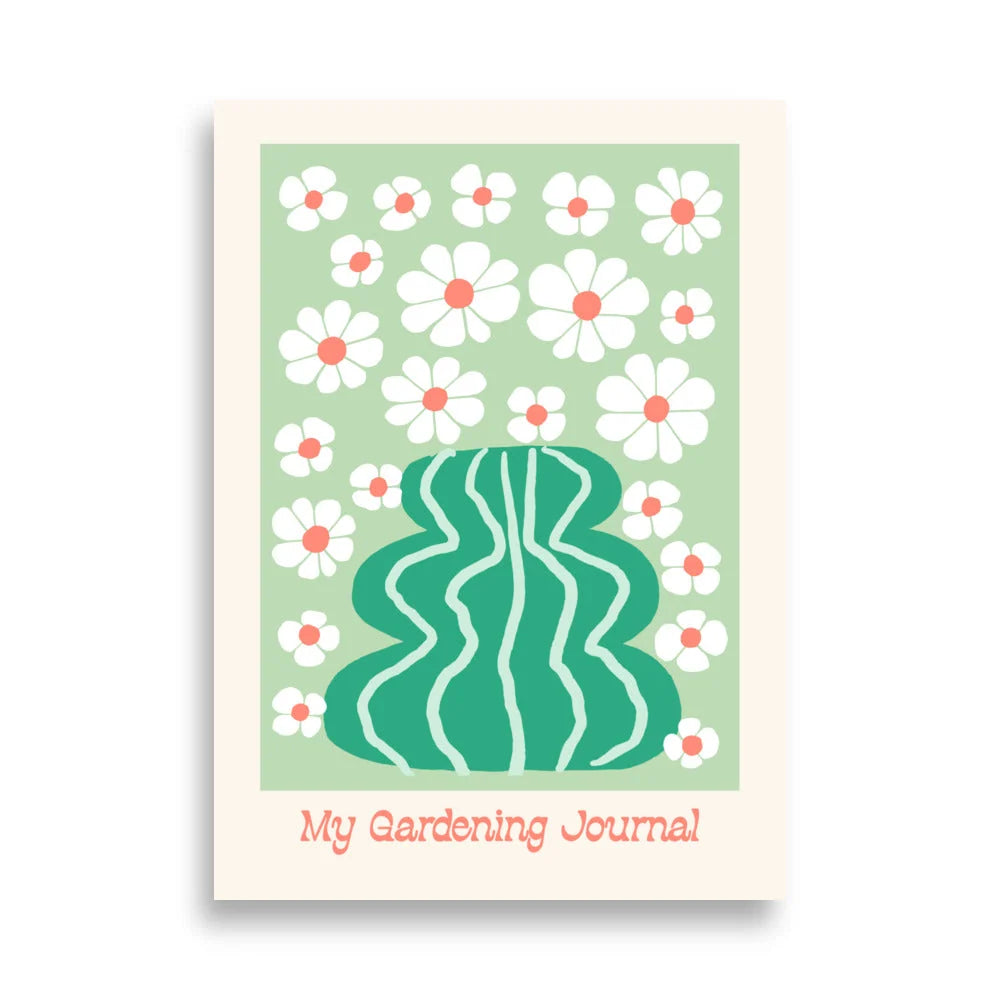 Art Print Gardening Journal Illustration Archival Japanese Paper