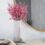 Artificial Cherry Blossom Stem Lifelike Pink Flexible Stem