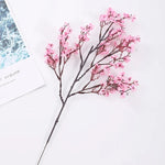 Artificial Cherry Blossom Stem Lifelike Pink Flexible Stem