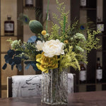 Artificial Floral Arrangement Lifelike & Maintenance-Free Indoor Centerpiece