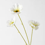 Artificial Poppy Flower Stem Lifelike No Maintenance