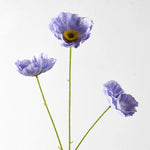 Artificial Poppy Flower Stem Lifelike No Maintenance