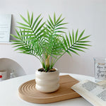 Artificial Potted Plant Realistic Low-Maintenance With Pot