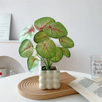 Artificial Potted Plant Realistic Low-Maintenance With Pot
