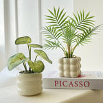 Artificial Potted Plant Realistic Low-Maintenance With Pot