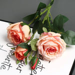 Artificial Rose Arrangement Lifelike Silk Maintenance-Free Decor