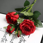 Artificial Rose Arrangement Lifelike Silk Maintenance-Free Decor