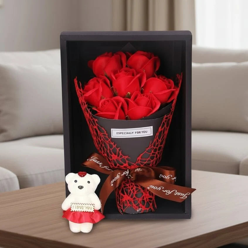 Artificial Rose Bouquet Seven Heads No-Maintenance Decor