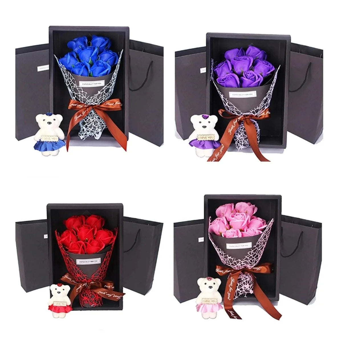 Artificial Rose Bouquet Seven Heads No-Maintenance Decor