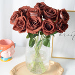 Artificial Rose Stem Realistic Silk Long-Lasting Decor