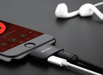 Audio Adapter Lightning Charging & Headphone Listening 3-in-1