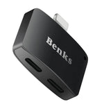 Audio Adapter Lightning Charging & Headphone Listening 3-in-1