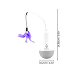 Automatic Cat Toy Spinning Feather Teaser Battery Powered