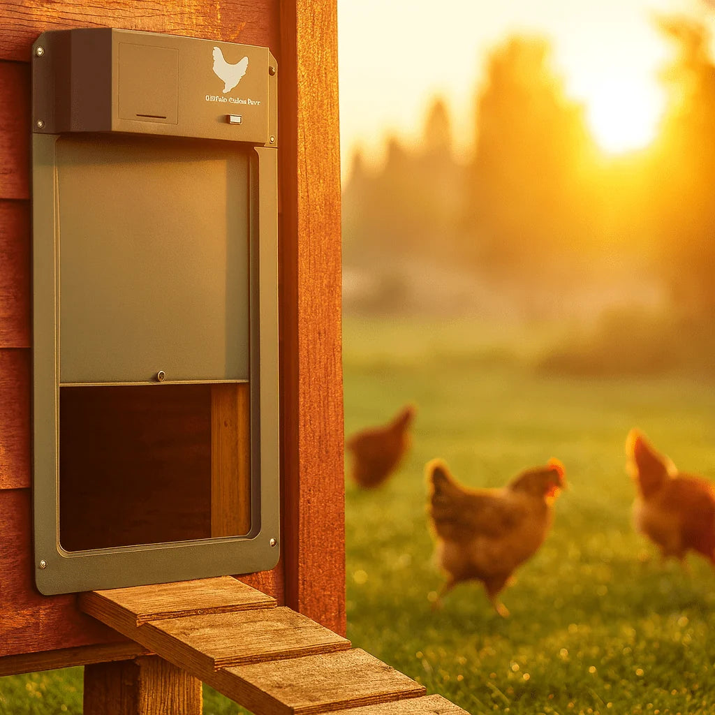 Automatic Chicken Coop Door Light-Sensing Weather-Resistant