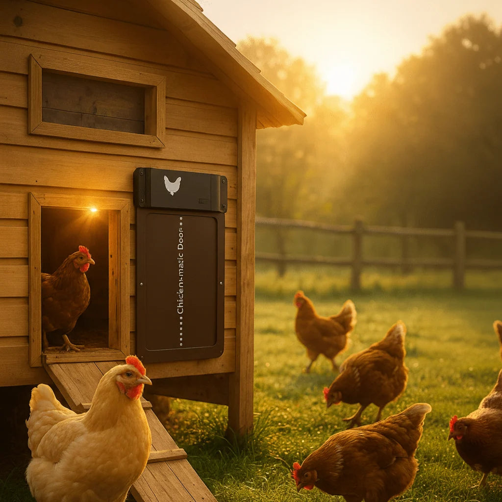 Automatic Chicken Coop Door Light-Sensing Weather-Resistant