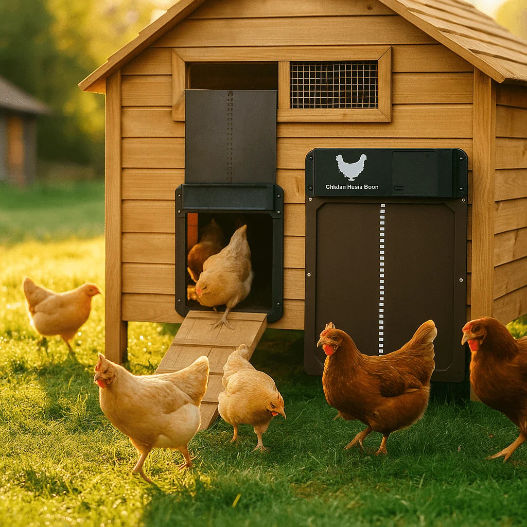 Automatic Chicken Coop Door Light-Sensing Weather-Resistant