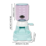 Automatic Pet Feeder Gravity-Powered 4 lb Capacity BPA-Free