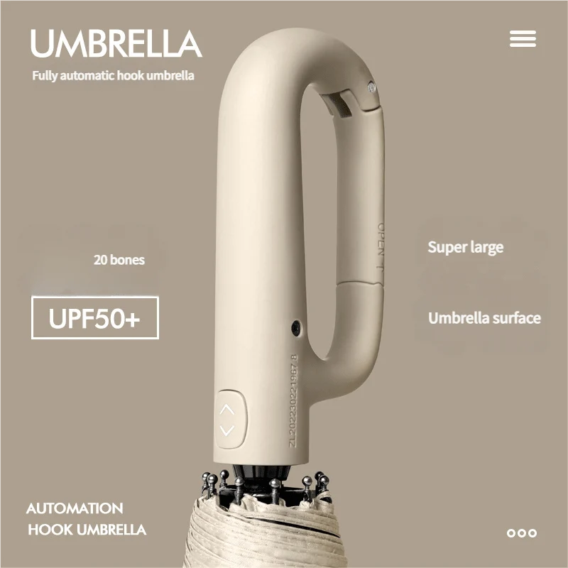 Automatic Umbrella Wind-Resistant Compact Lightweight