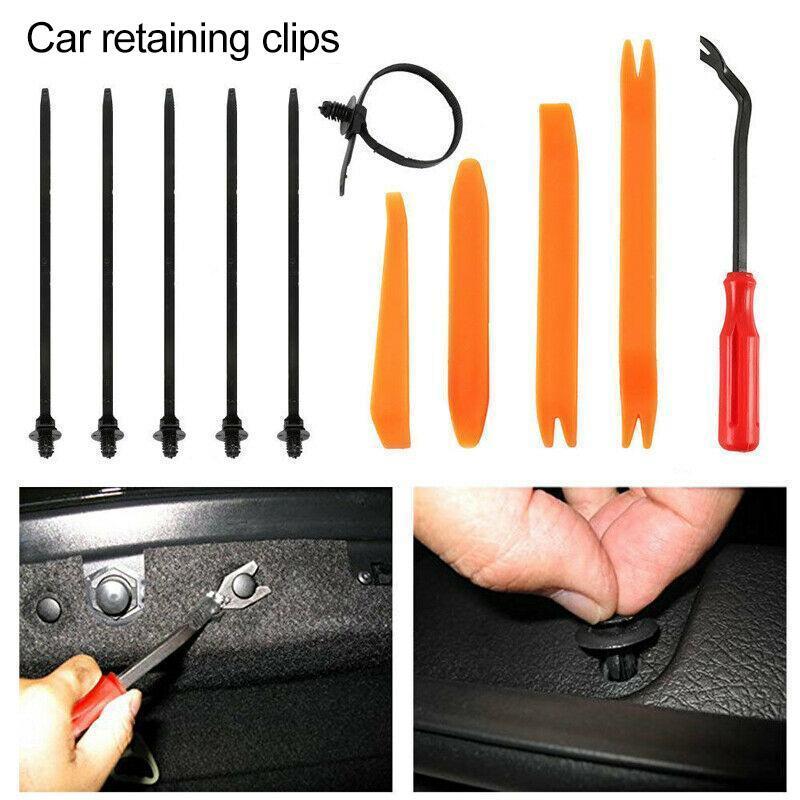 Automotive Fastener Kit 415-Piece Nylon Rivets & Tools